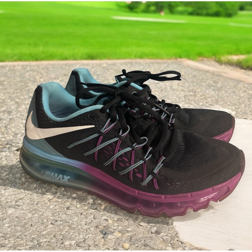 Nike Air Max 2015 Black Blue Pink Clearwater Women's Size 7.5‎ Sneakers